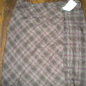 Royal Robbins Crimped Flannel Skirt Purple Plaid